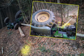 Przewrócony ciągnik i ranne dziecko. Dramat w powiecie tarnowskim