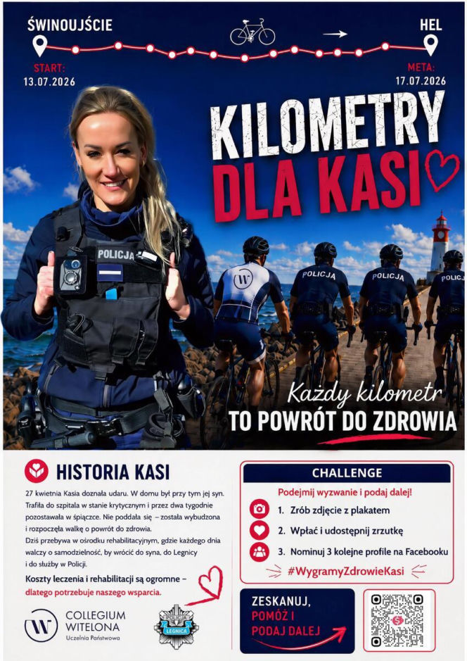 Tragedia legnickiej policjantki poruszyła miasto. Rusza wyjątkowa akcja „Kilometry dla Kasi”!