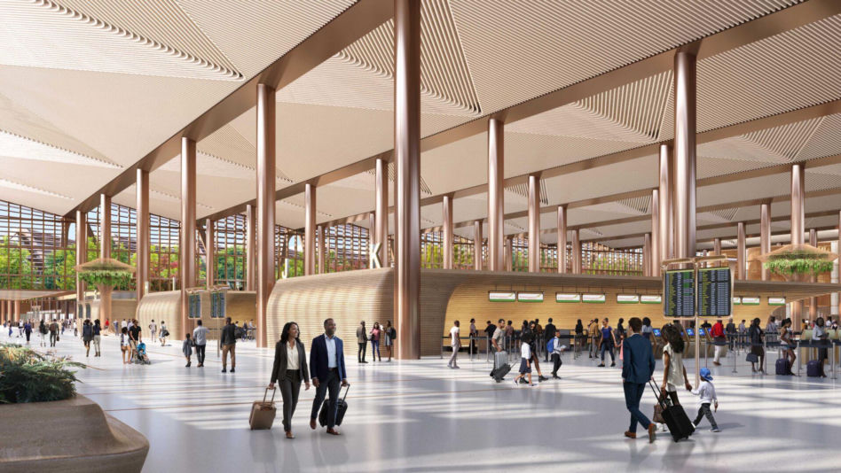 Bishoftu International Airport - projekt Zaha Hadid Architects