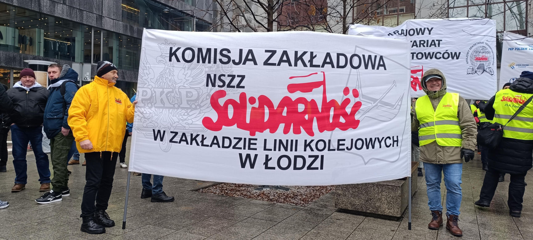 Protest górników w Warszawie