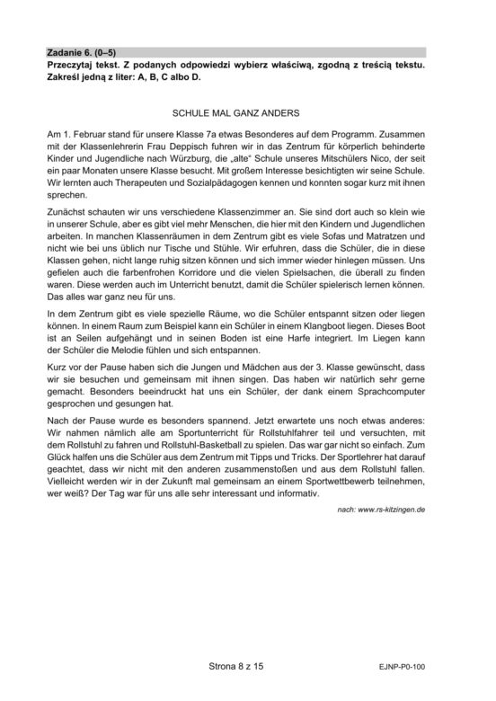 Matura 2022: język niemiecki. Arkusze odpowiedzi, pytania CKE. Poziom podstawowy