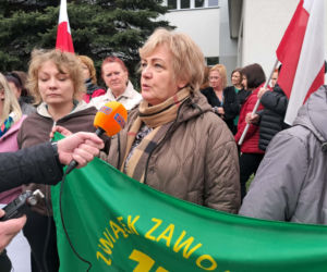 Protest pracowników ZUS-u w Starachowicach