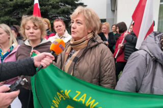 Protest pracowników ZUS-u w Starachowicach