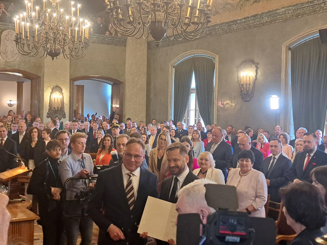 Zaprzysiężenie Aleksandra Miszalskiego na prezydenta miasta Krakowa oraz radnych IX kadencji