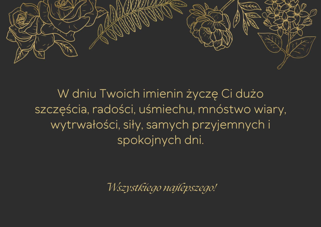 Piękne kartki z życzeniami imieninowymi. Śliczne wzory do wysłania