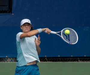 Trening Igi Świątek na US Open