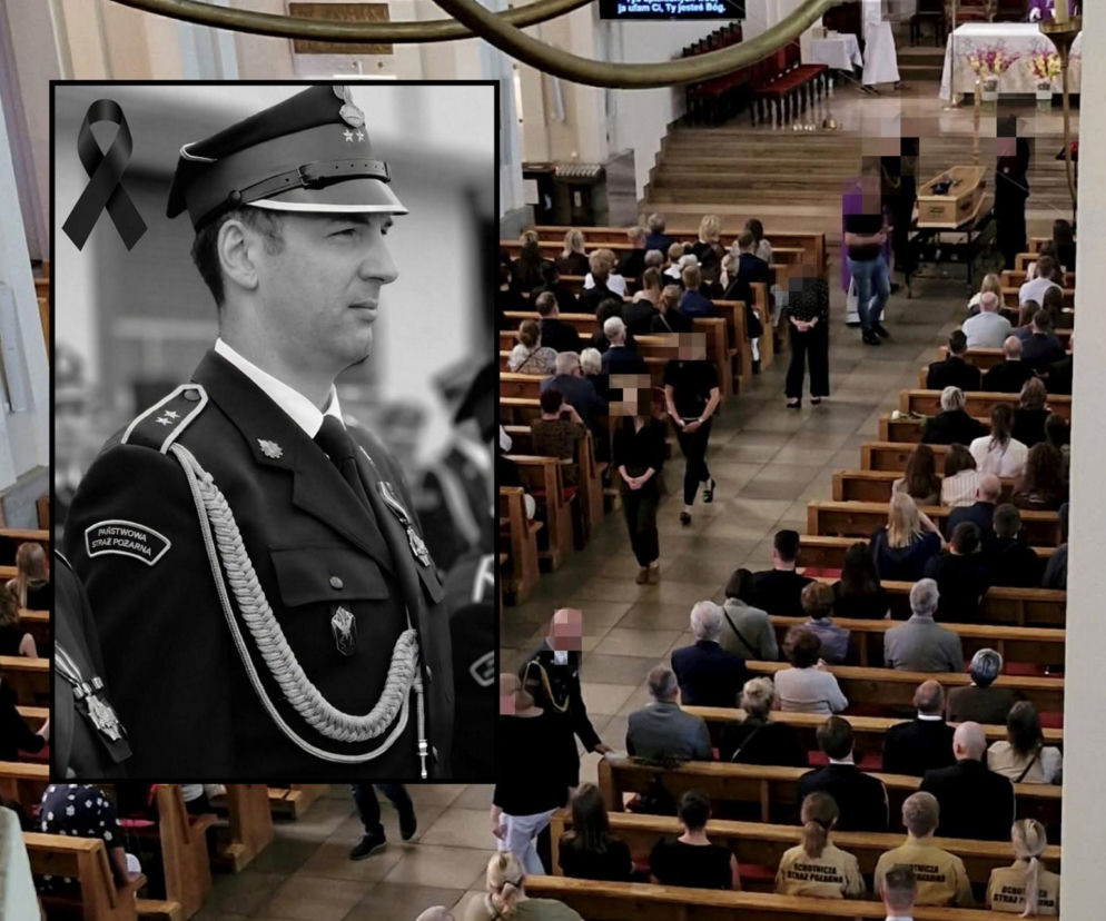 Tłumy żegnają strażaka z Torunia. Przemysław Zdrojkowski zginął tragicznie