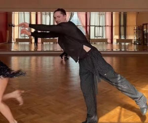 Natsu i Wojciech Kucina na treningu Tańca z Gwiazdami