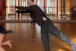 Natsu i Wojciech Kucina na treningu Tańca z Gwiazdami