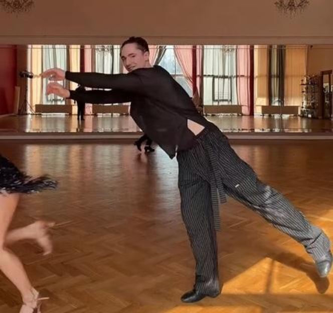 Natsu i Wojciech Kucina na treningu "Tańca z Gwiazdami"