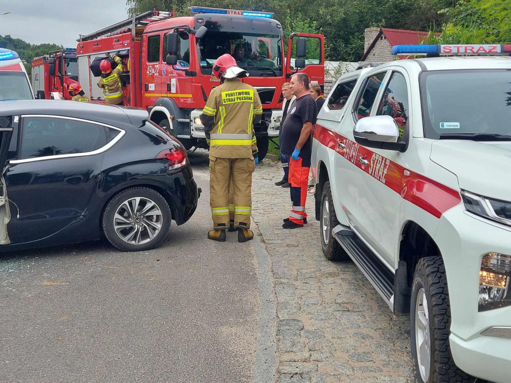 Wypadek na Moniuszki w Starachowicach