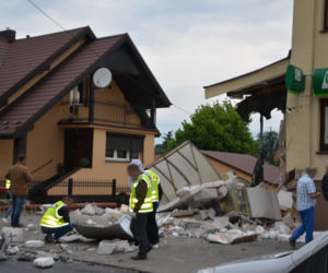 Ktoś wysadził bankomat w powietrze
