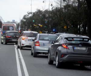 Warszawa: Al Ujazdowskie, potężne drzewo spadło na autobus i zablokowało ulicę