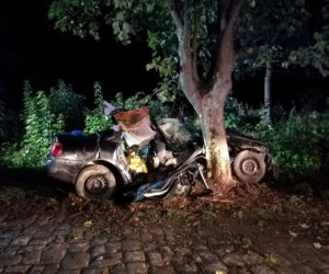 Tragiczny wypadek pod Braniewem. Audi wbiło się w drzewo. Nie żyje 19-latek [ZDJĘCIA]