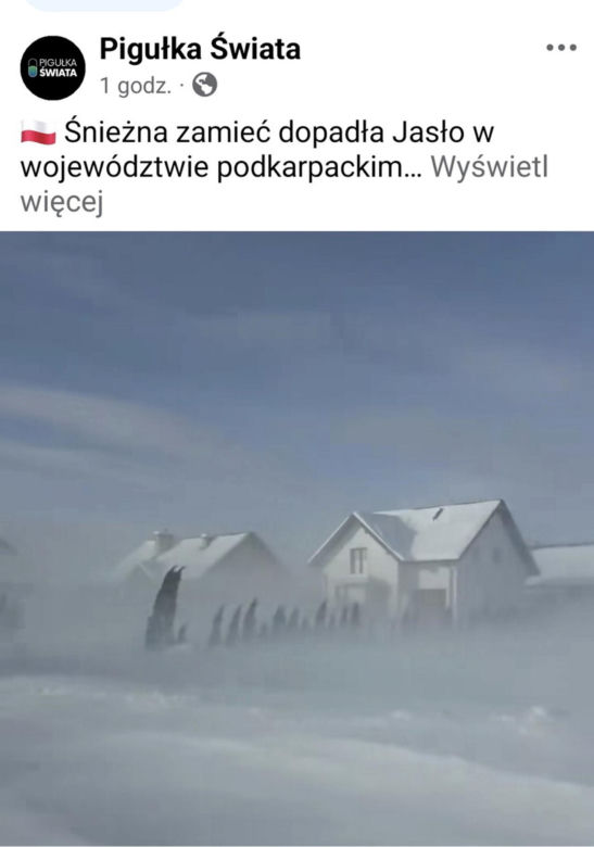 Trudne warunki pogodowe
