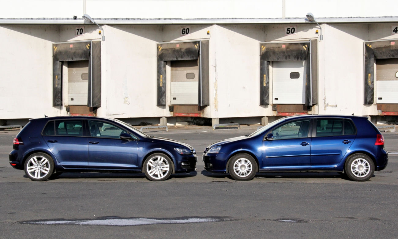 Volkswagen Golf VII vs. Volkswagen Golf V
