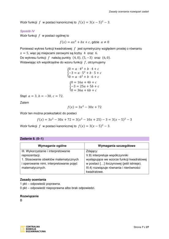 Matura próbna 2023 matematyka: odpowiedzi CKE