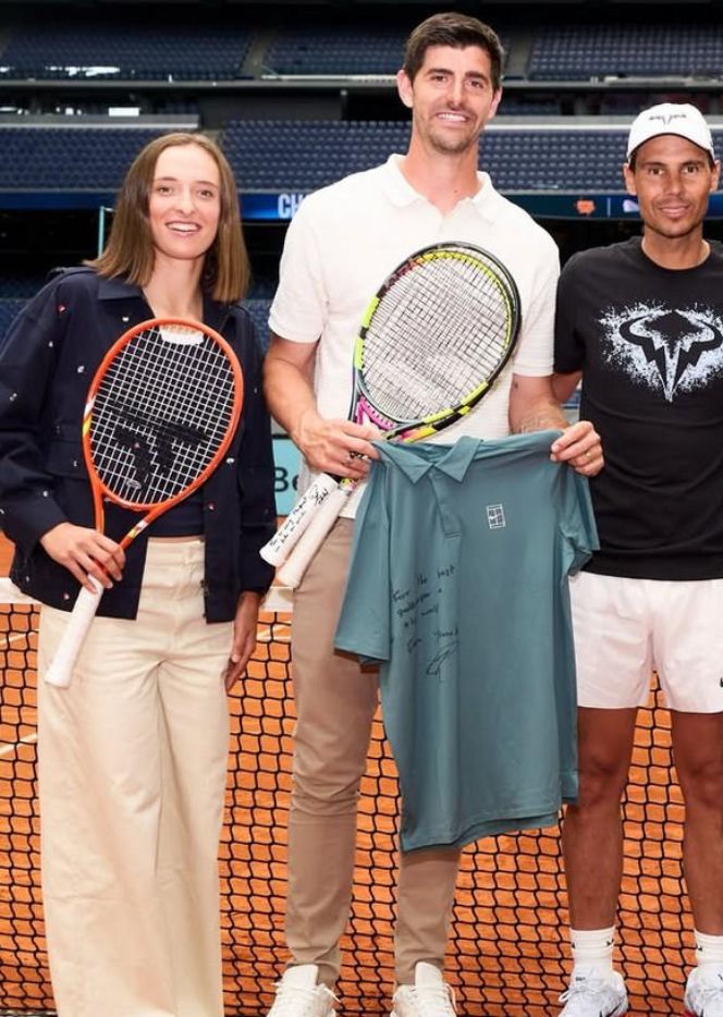 Iga Świątek na Santiago Bernabeu