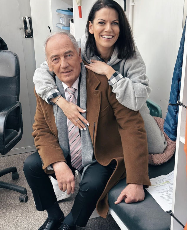 M jak miłość. Patrycja (Alżbeta Lenska), Argasiński (Karol Strasburger)