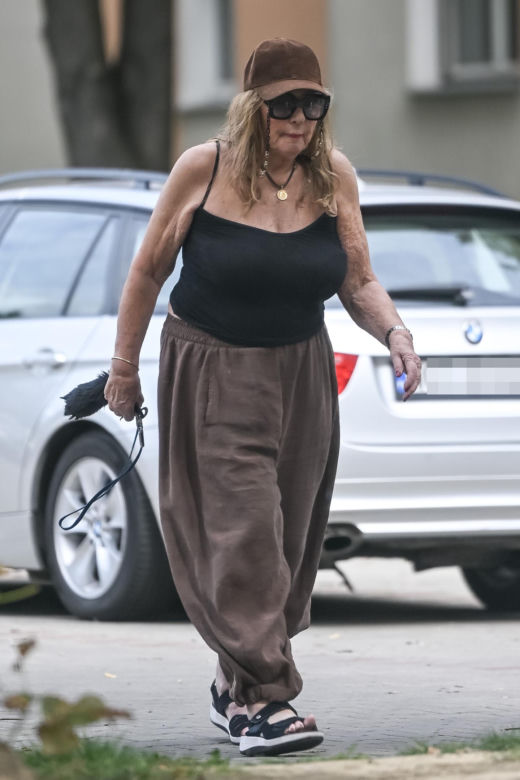 Agnieszka Perepeczko wystroiła się na bazar