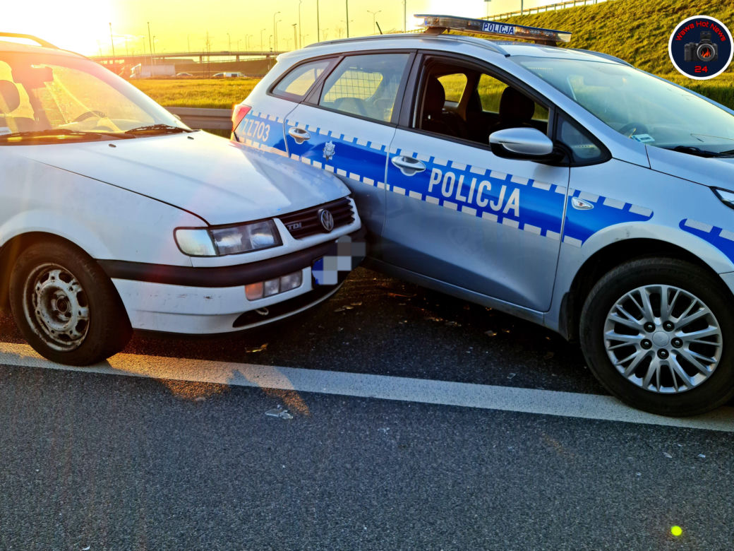 Pijany staranował policyjny radiowóz 