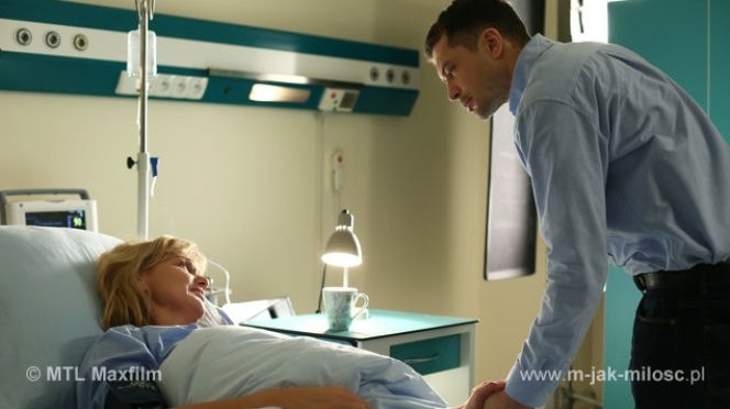M jak miłość odc. 1142. Dorota (Katarzyna Żak), Tomek (Andrzej Młynarczyk)