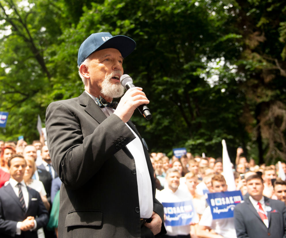 Janusz Korwin-Mikke wspiera Krzysztofa Bosaka