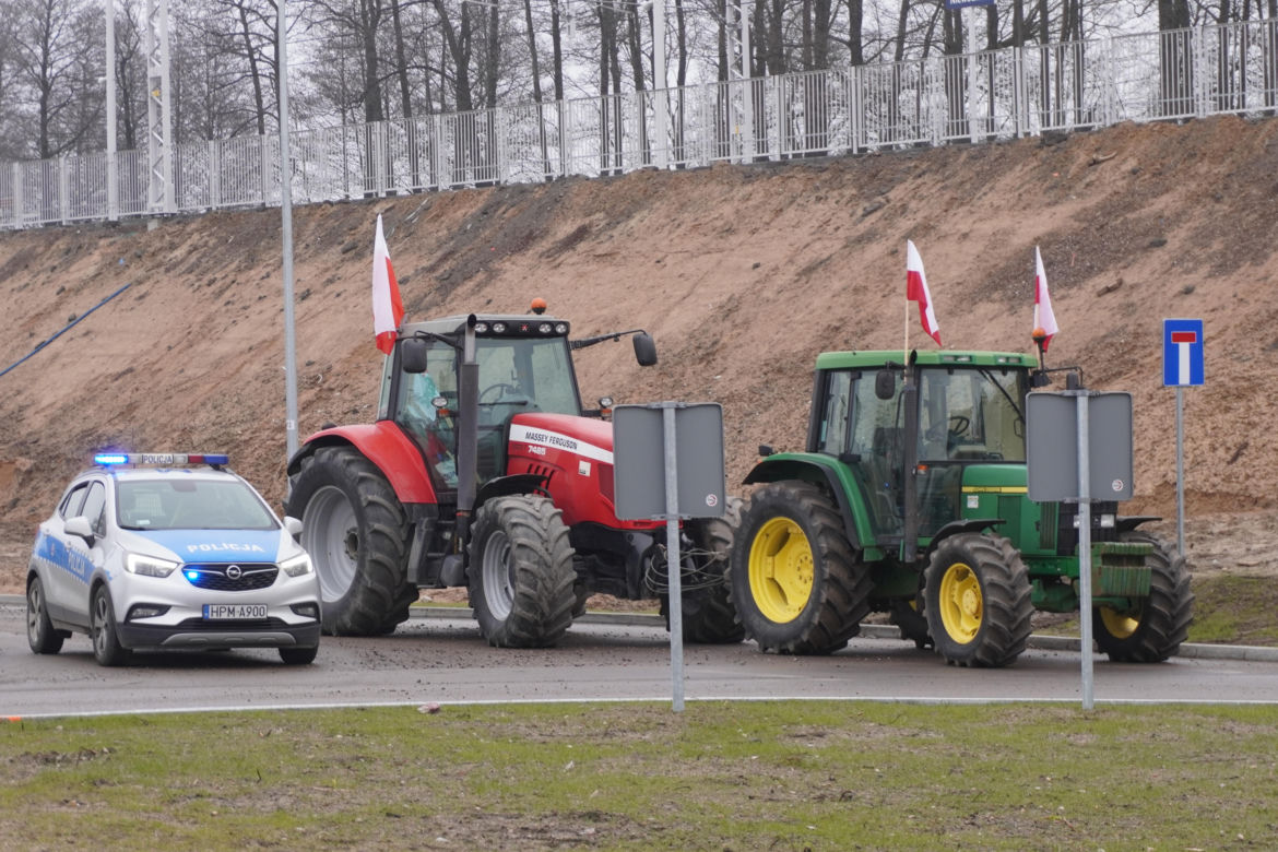 Protest rolników wokół Białegostoku - 20 marca 2024