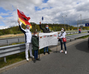 Protest na granicy polsko-niemieckiej w Lubieszynie