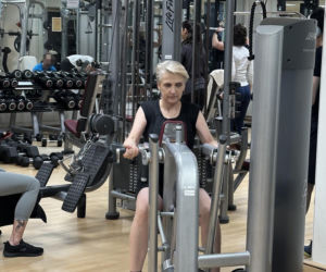 Joanna Scheuring-Wielgus na siłowni