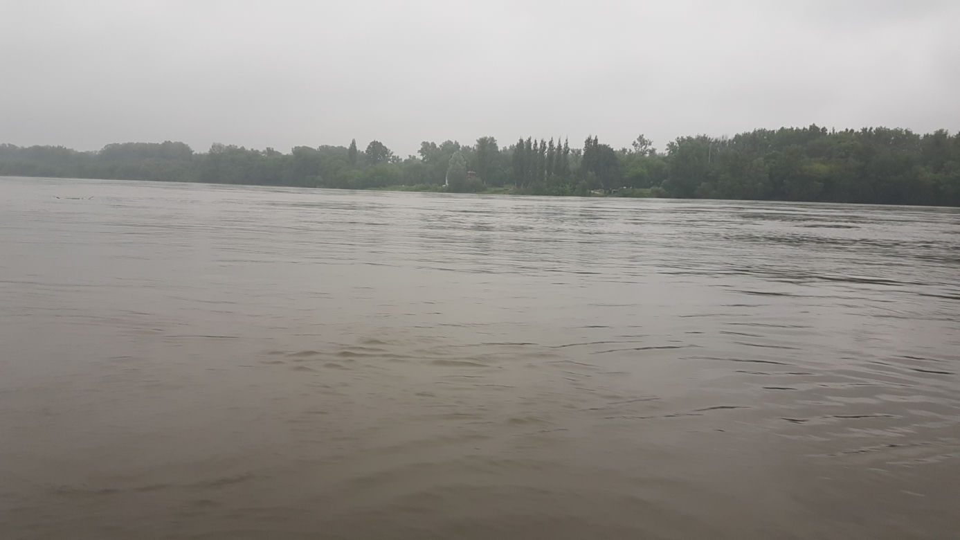 Wisła w Toruniu (stan na 28 maja - godziny 20:00). Fala wezbraniowa idzie na północ