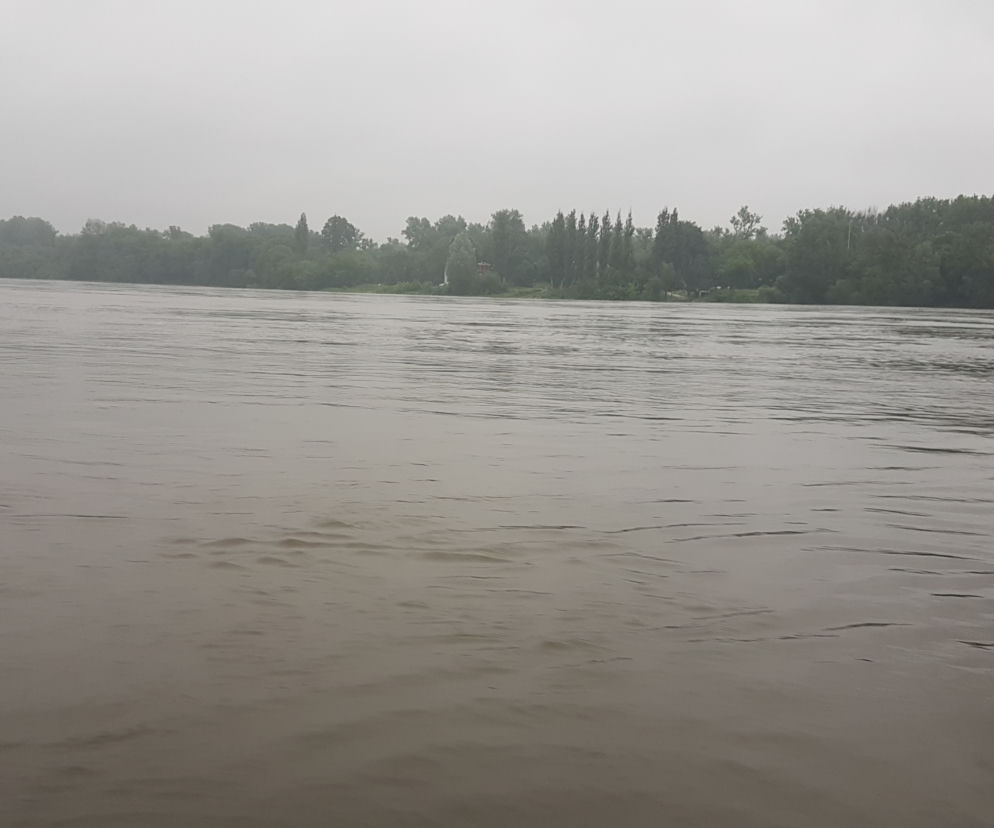 Wisła w Toruniu (stan na 28 maja - godziny 20:00). Fala wezbraniowa idzie na północ