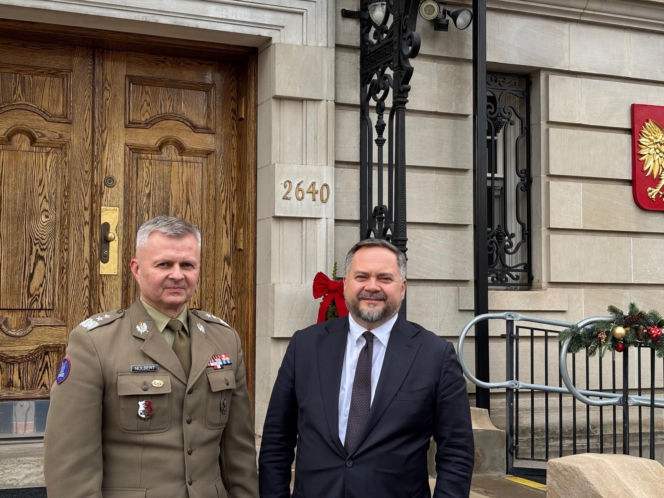 Konrad Gołota podczas wizyty w USA