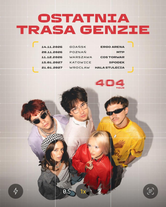 GENZIE - TRASA KONCERTOWA 404 TOUR - GDZIE ZAGRAJĄ