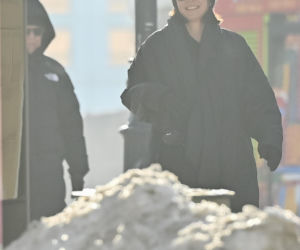 Marek Kondrat z żoną i córką w Warszawie