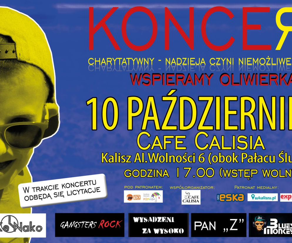 Koncert charytatywny dla 9-letniego Oliwiera