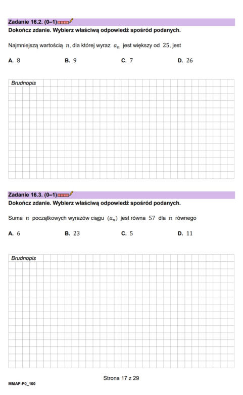 Matura próbna 2023 - Matematyka., arkusze zadań