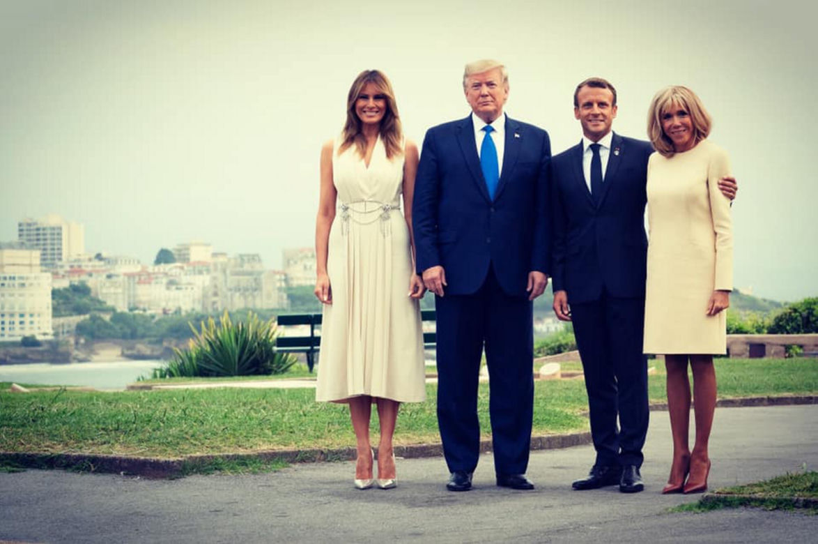 Małgorzata Tusk z Melanią Trump i Brigitte Macron