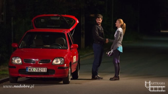 	Na dobre i na złe odc. 580. Adam Krajewski (Grzegorz Daukszewicz), Wiktoria Consalida (Katarzyna Dąbrowska)