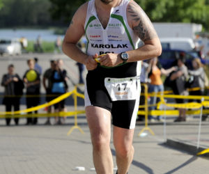 Karolak, Adamczyk,Topa i Grass w triathlonie