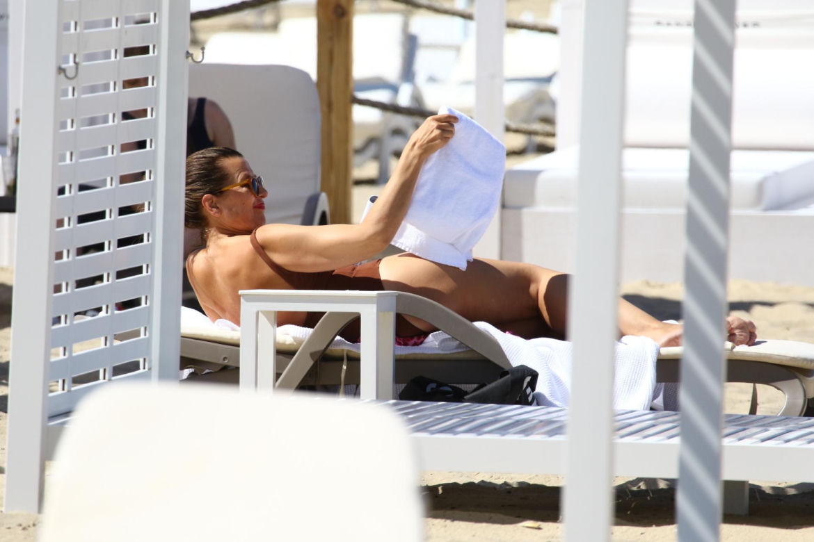 Katarzyna Herman na plaży