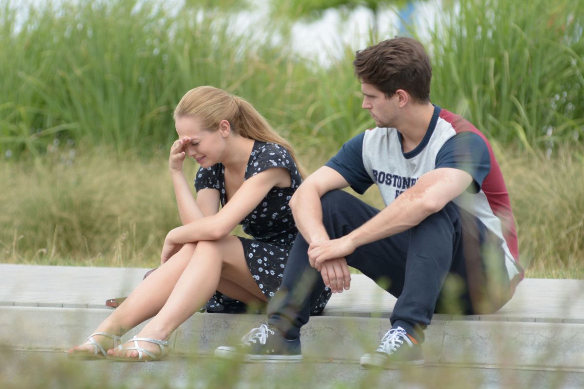 Pierwsza miłość po wakacjach 2019. Paweł (Michał Malinowski), Jagoda (Wiktoria Gąsiewska)