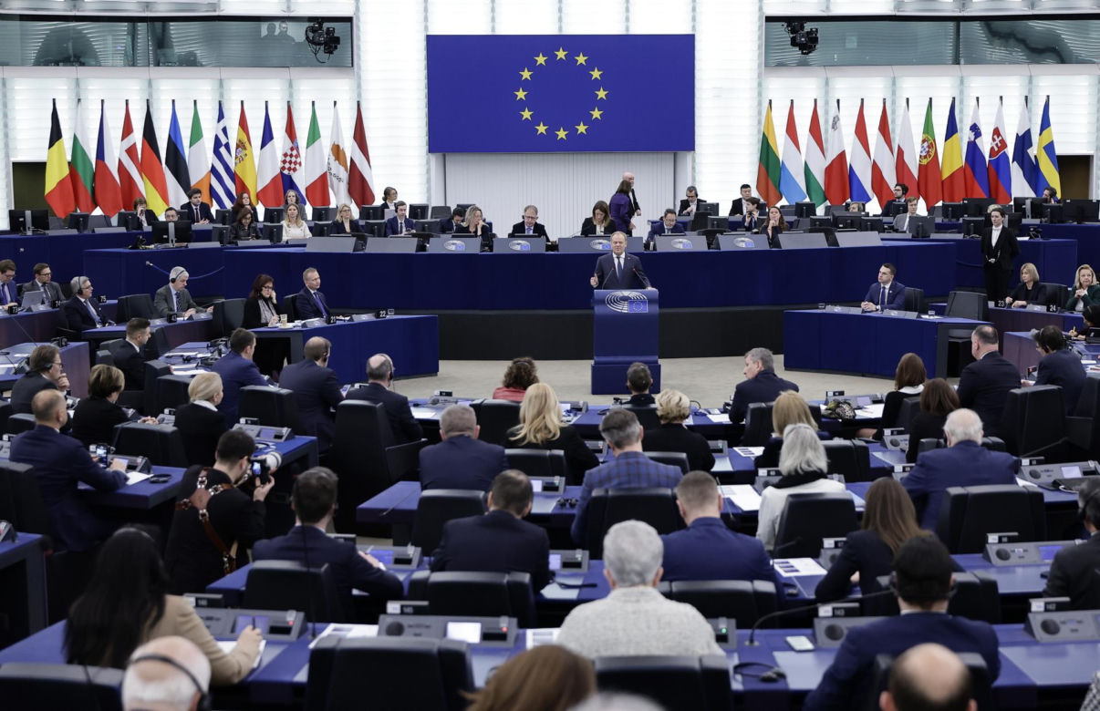 Wystąpienie Tuska w Parlamencie Europejskim