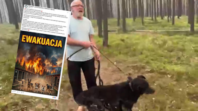Konieczna była ewakuacja zwierząt z pobliskiego Przytuliska