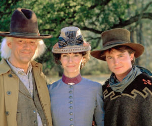 Michael J. Fox i Christopher Lloyd. Powrót do przyszłości/Back to the Future, komedia SF, USA 1985, reż. Robert Zemeckis