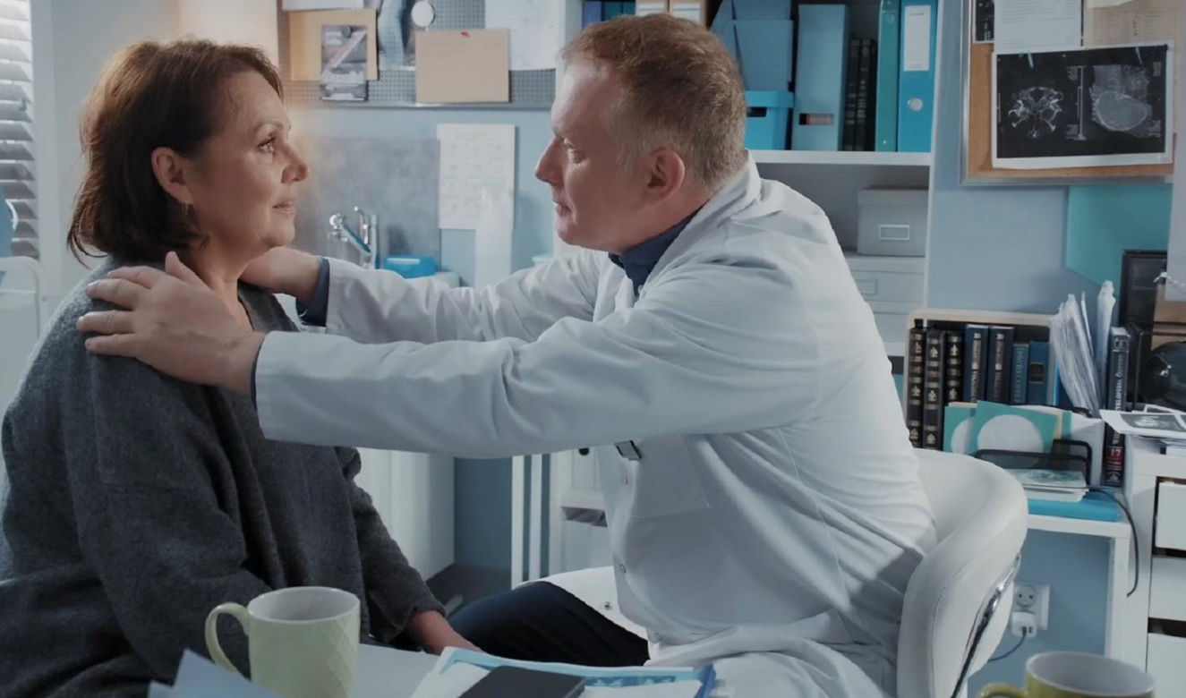 M jak miłość. Marysia (Małgorzata Pieńkowska), Artur Rogowski (Robert Moskwa)