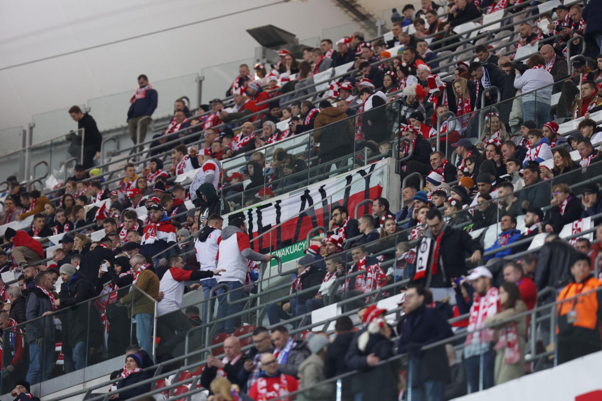 Kibice na meczu Polska - Estonia. Zdjęcia z trybun [21.03.2024]