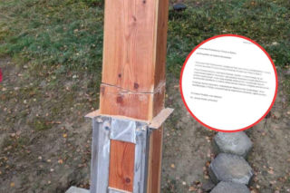 Dewastacja krzyża w Międzybrodziu Żywieckim. Zniszczono też ambonę