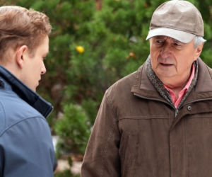 Barwy szczęścia, odcinek 3342. Jaworski (Jacek Kałucki), Hubert (Marek Molak)