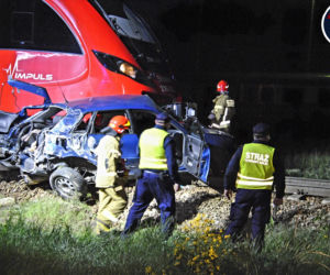 Wypadek na przejeździe Olszynka Grochowska